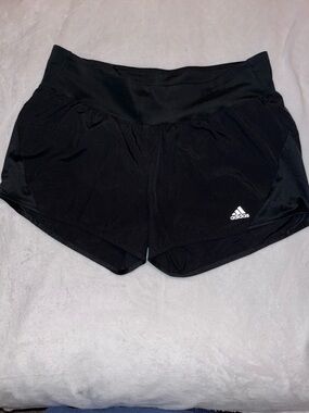 adidas Black Women’s Athletic Shorts with Logo